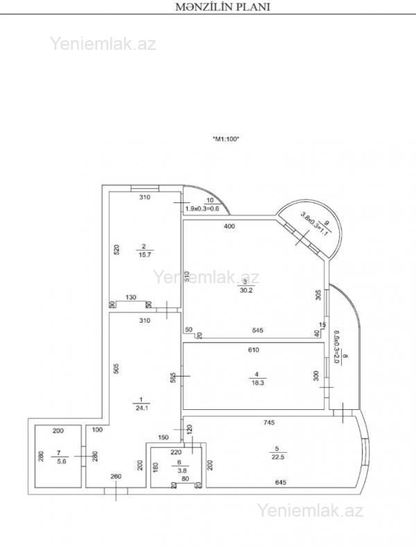 Satılır 3 otaqlı yeni tikili 134.5 m² — Bakı, Xətai 3 otaq 134.50 m²