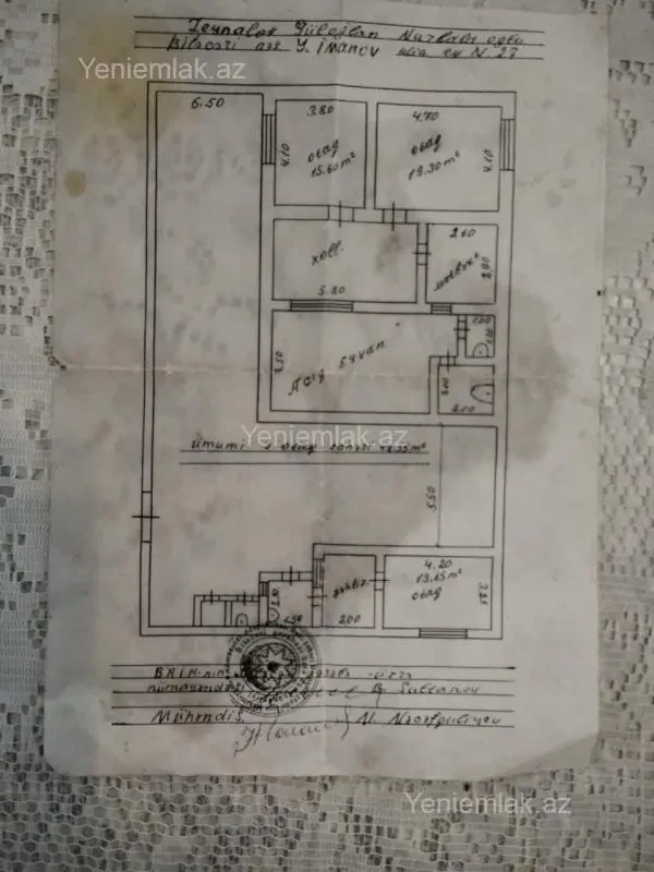 Satılır 3 otaqlı həyət evi 46 m²