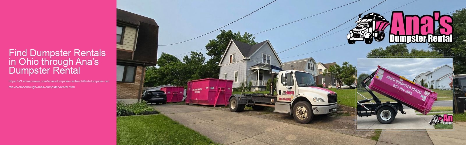 Find Dumpster Rentals in Ohio through Ana's Dumpster Rental