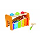 Hape Pound & Tap Bench with Slide Out Xylophone 
