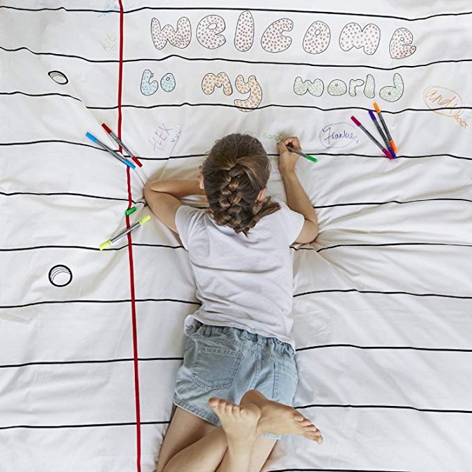 Doodle Duvet, Color Your Own Duvet 