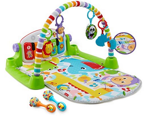 Fisher-Price Deluxe Kick n Play Piano Gym & Maracas Bundle 
