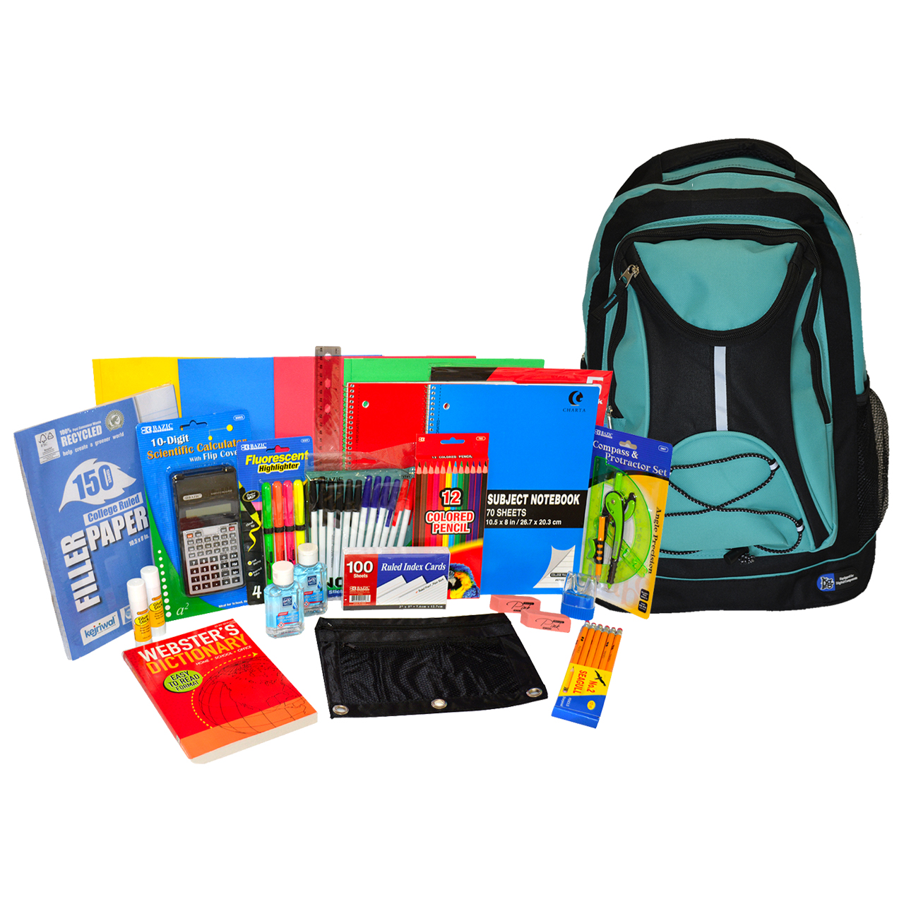 6th to 12th Grade Backpack and Supplies 