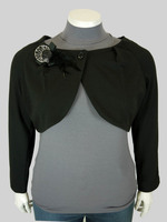 Bolero com broche