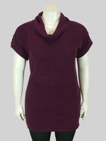 Mini vest com gola boba 