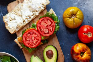 Simple Summer Veggie Sandwich