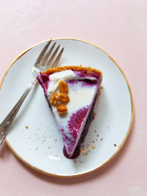 Peanut Butter and Jelly Ice Cream Pie