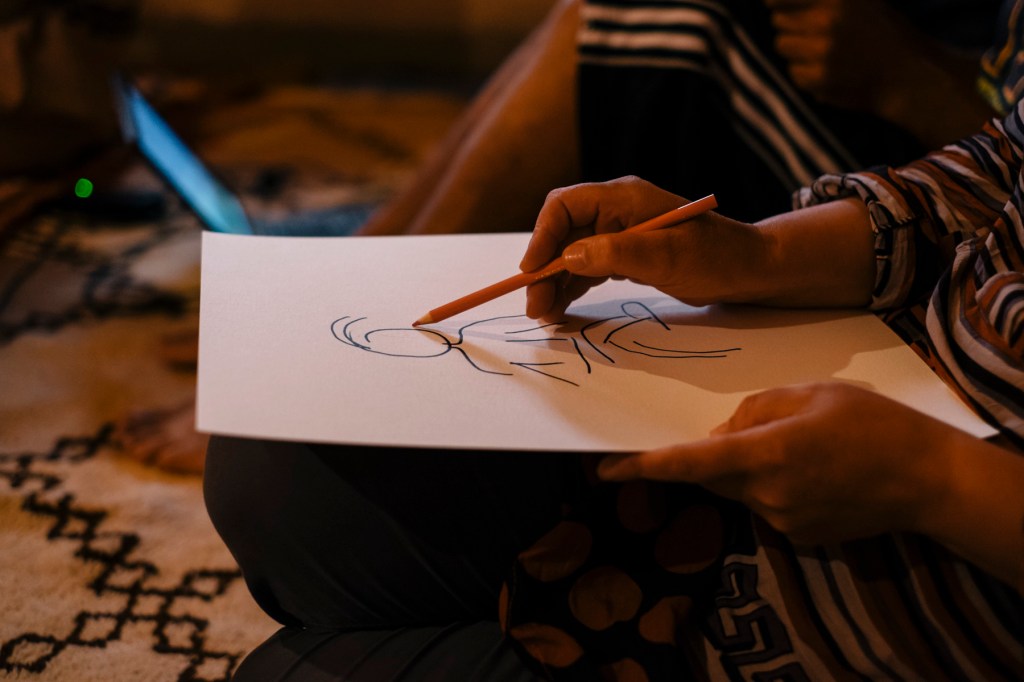 Sometimes the artisans’ drawings resembled what they were trying to trace… 