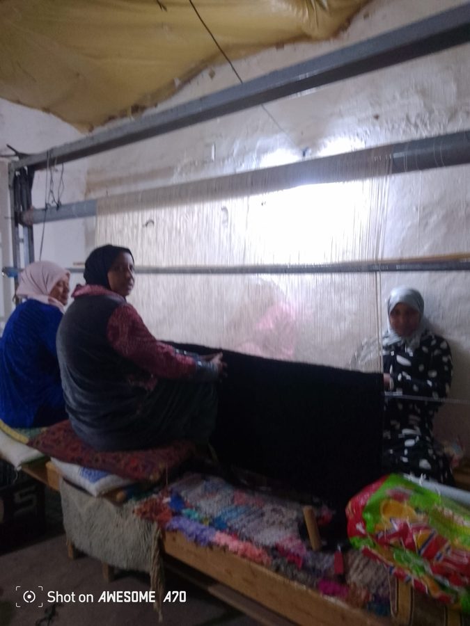 Creek 2 on the loom at Association Tadighoust