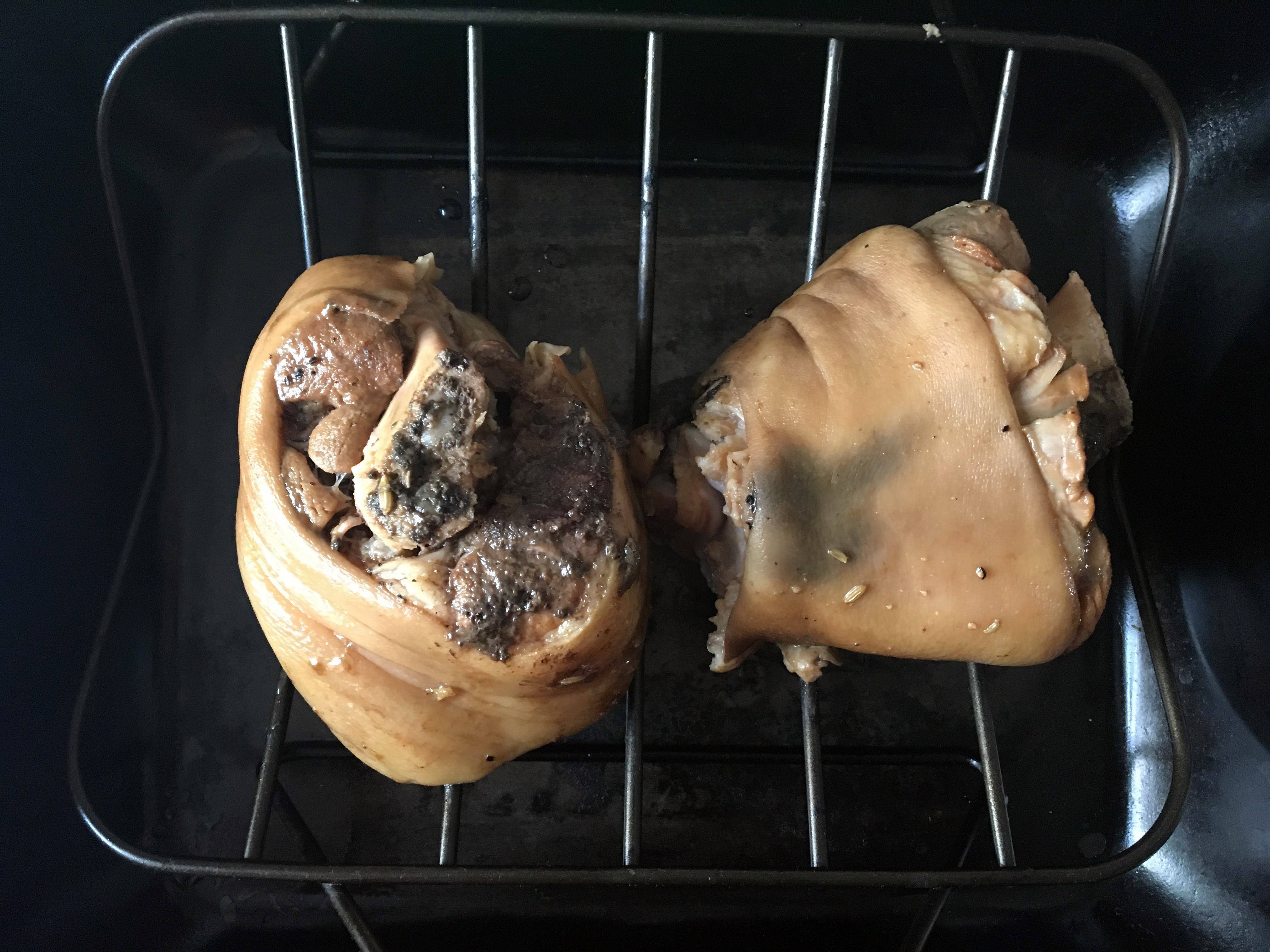 Sous Vide Sweet And Sour Pork Shank With Chanterelle Glaze