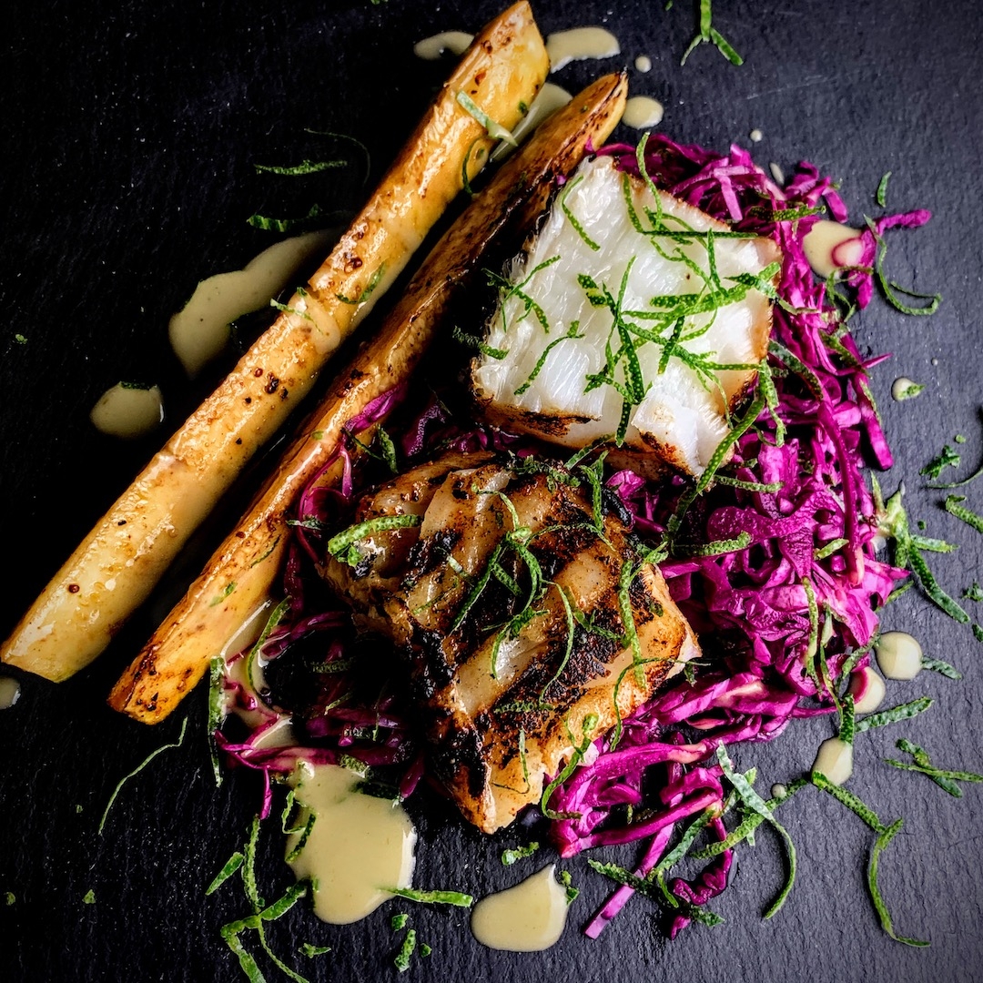 Sea Bass with Grilled Zucchini