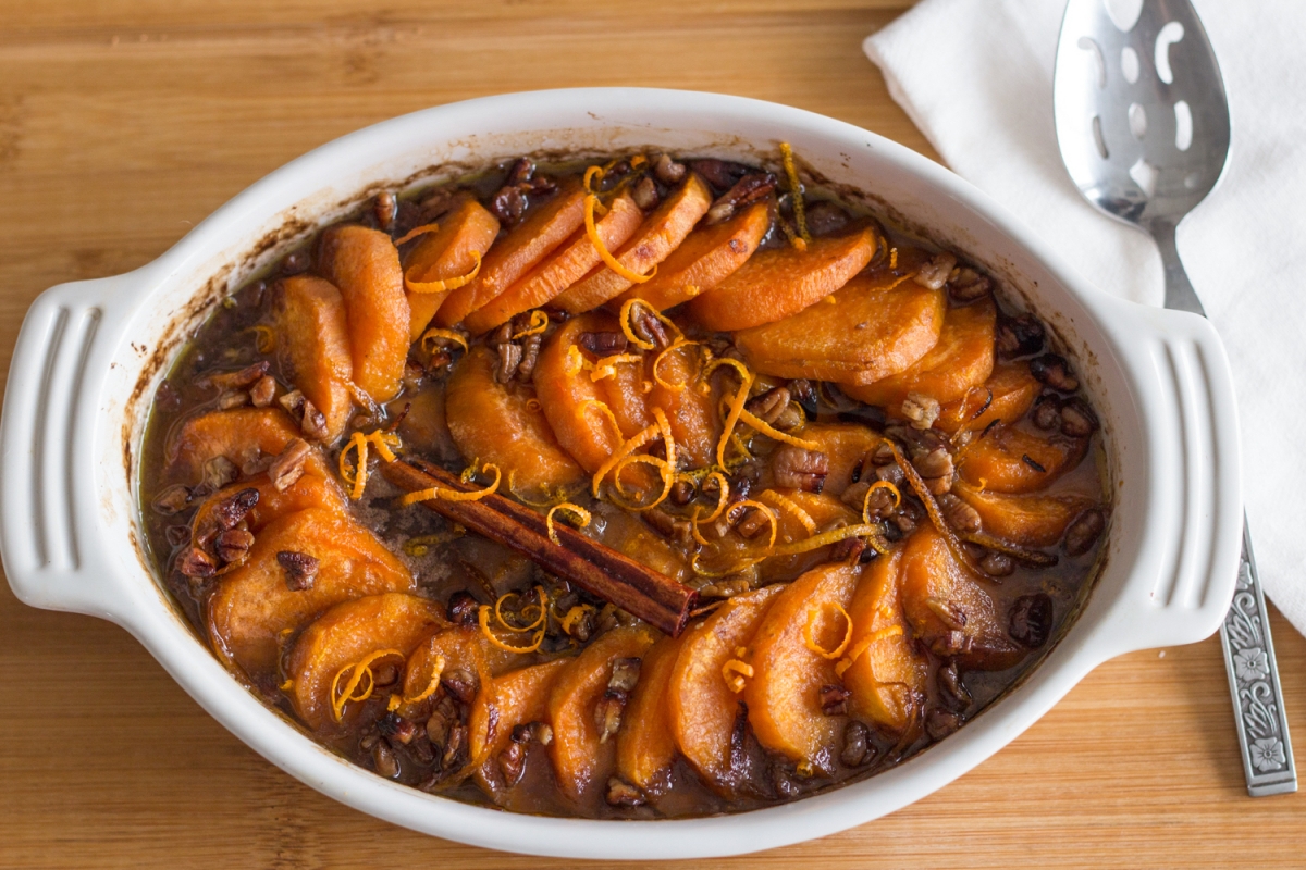 Sous Vide Candied Sweet Potatoes