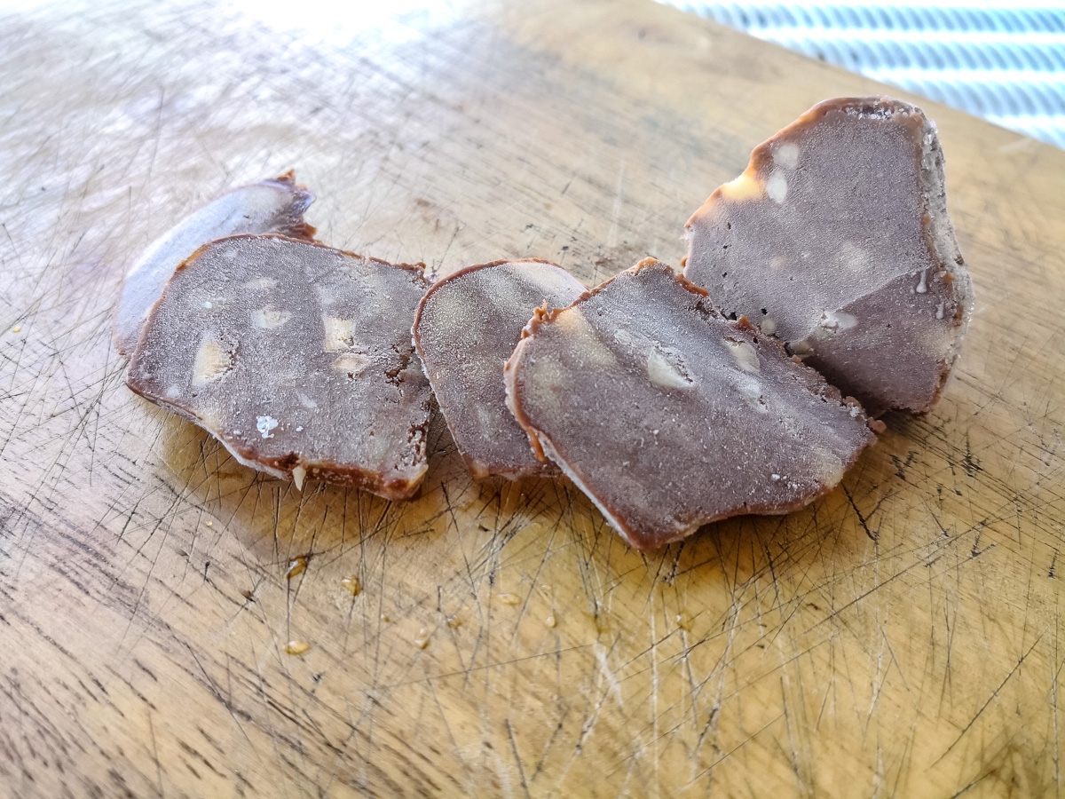 Sous Vide Chocco, Banana and Peanut Butter Frozen Protein Bites