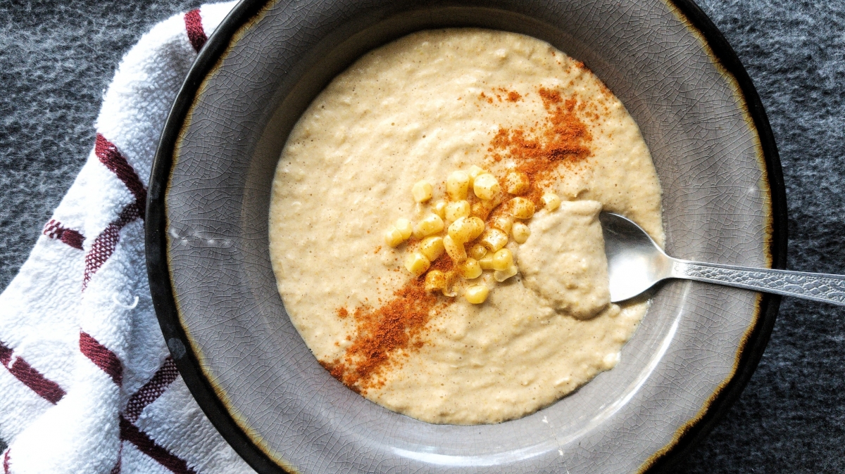 Vegan Creamy Corn Soup