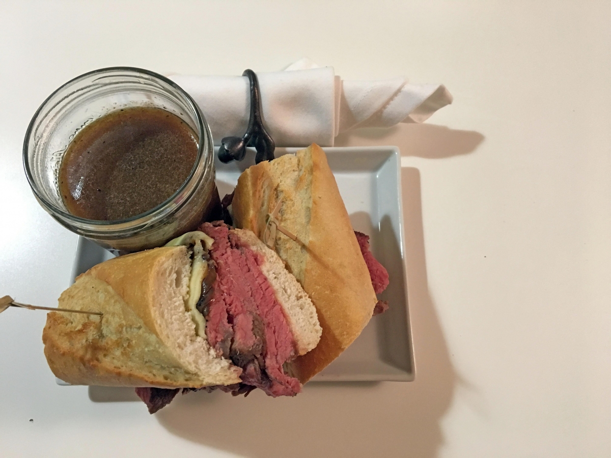 Sous Vide Classic French Dip with Au Jus
