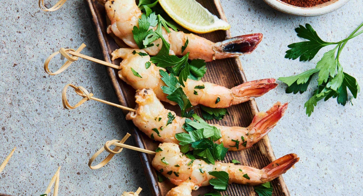 Sous Vide Cajun Shrimp Skewers