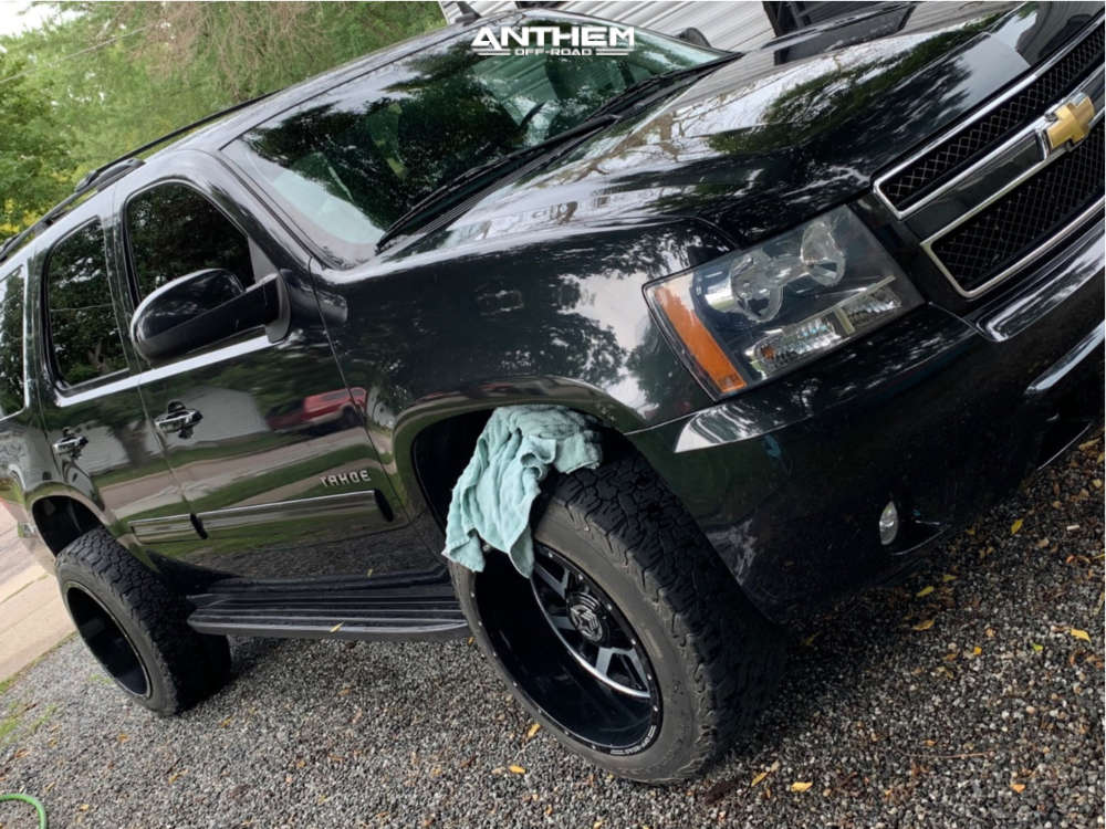 10 Chevrolet Tahoe Wheel Offset Super Aggressive 3 5 Stock Anthem Off Road