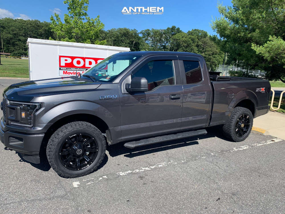18 Ford F 150 Wheel Offset Aggressive 1 Outside Fender Stock Anthem Off Road