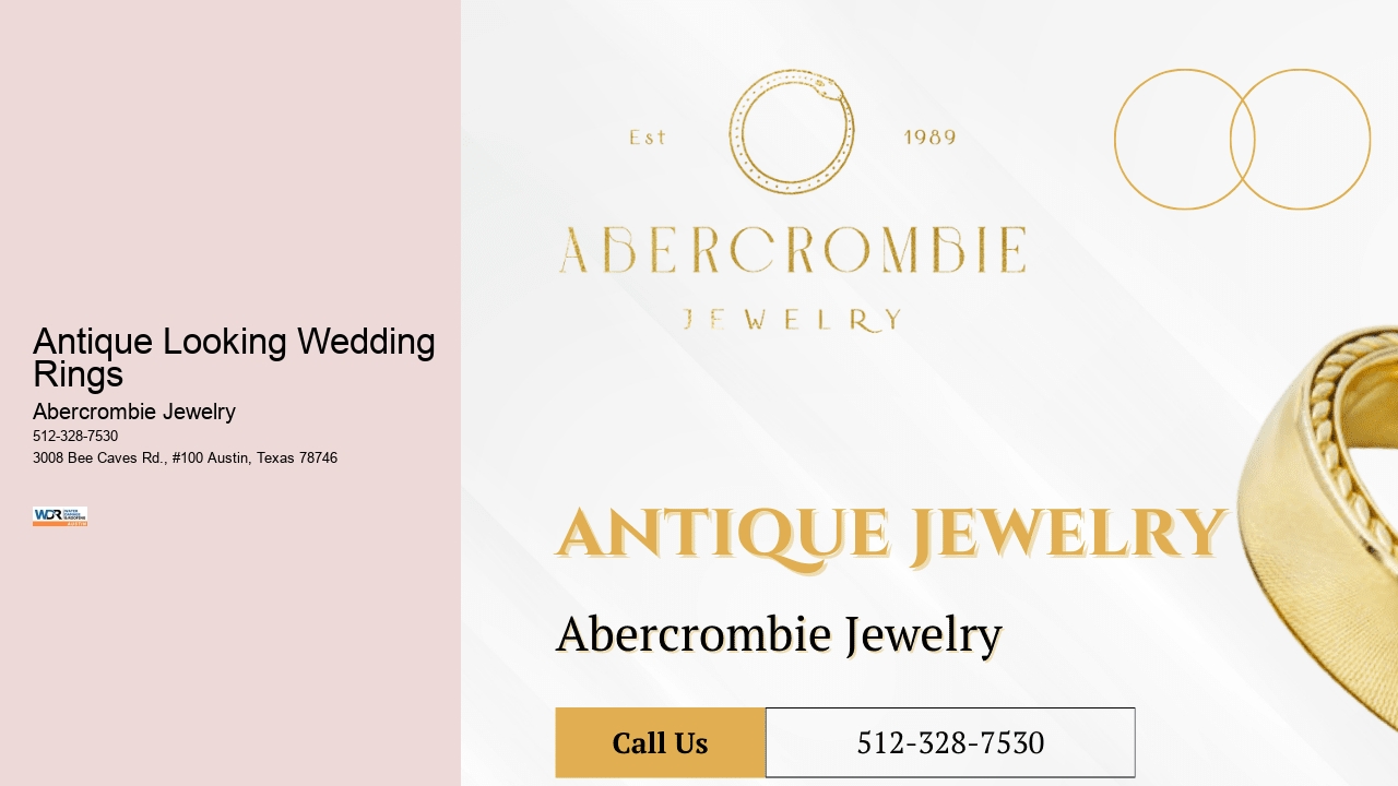 Antique Looking Wedding Rings