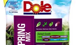 Dole: New Salad Bag Packed With Helpful Information