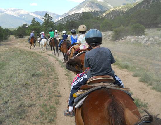 Head out on horseback in the Collegiate Peaks!