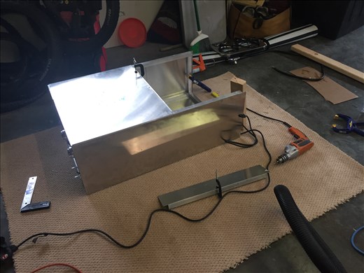 Stove stand in process, less than 24 hrs to go...