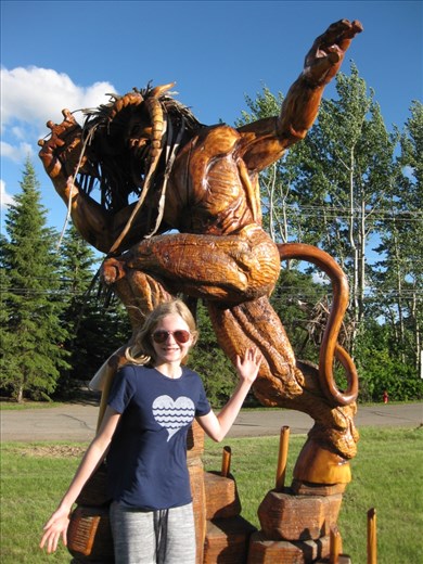 Carving in Chetwynd - amazing detail.