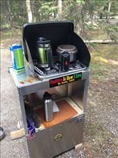 Camp stove and stand in action at Lake Louise campground: by 1911sven, Views[600]