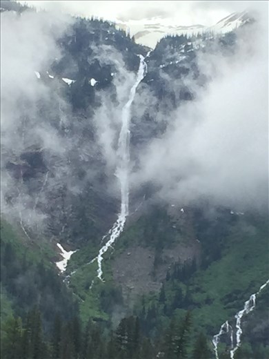 Avalanche Lake waterfalls