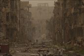  child walks past damaged buildings in Deir al-Zor, Syria: by 360daysinawarzone, Views[661]