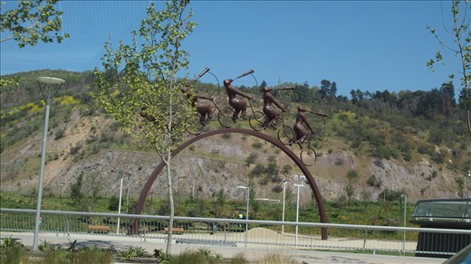 Bicycle Arch statue
