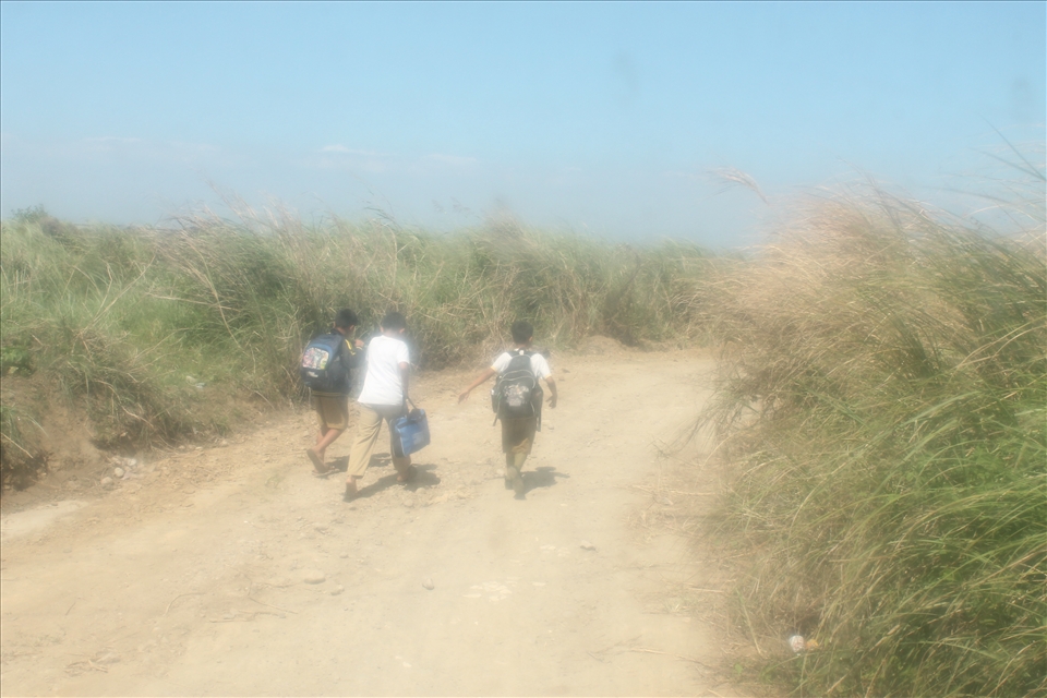 All the way going home.