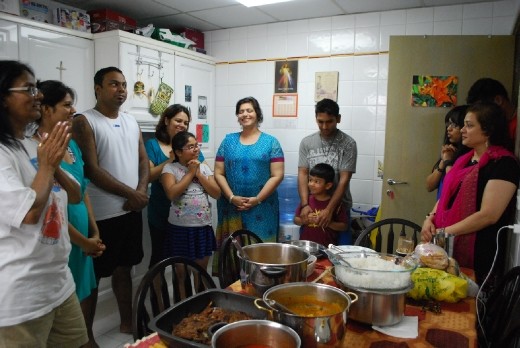 Dinner at Sam's moms