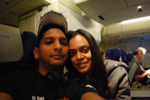 First flight!! Gotta get used to this!!