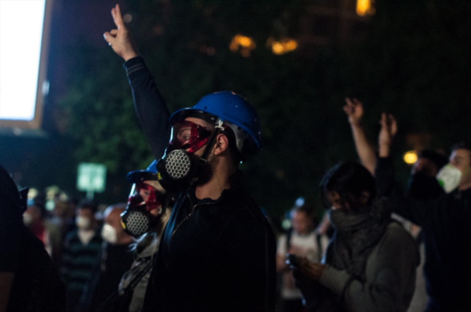 Protection mask.Required