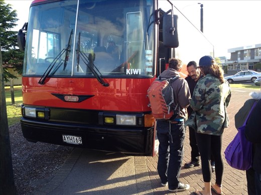 KIWI! bus to Tamaki Maori Village