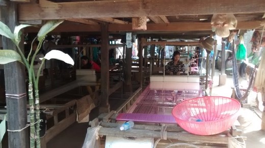 Silk farm and weaving