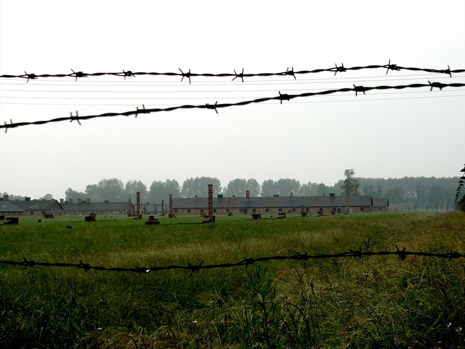 Auschwitz-Birkenau Camp II, Oświęcim, Poland.

How do we represent death and absence? Is it even possible? Should we try or resign ourselves to our inability to photograph what is no longer here? Visiting the camps in Poland stirred up contradictory feelings in me. The fact that none of my family had perished in the camps made me feel like an intruder there, on the other hand though, I also felt a duty to bear witness. My position behind the barbed wire represents my attempt at bearing witness to the Holocaust while acknowledging my position as an outsider.

It is not easy to document the lives of people; it is even harder to document their absence. This is a (hi)story of absence that I tried to tell through this series.
