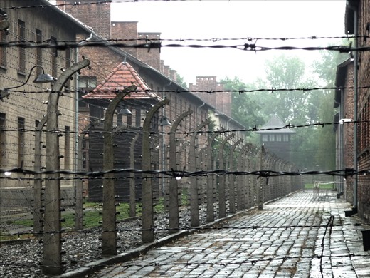 Auschwitz-Birkenau Camp I, Oświęcim, Poland. 

By some fate of the calendar, I visited Auschwitz on a grey rainy day – as if the place was not depressing and emotional enough… 
