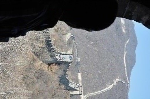 The Great Wall through a turret window