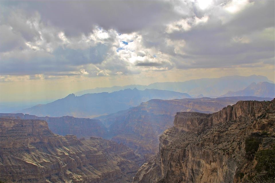 View from the top of the Sun Mountain (Jebel Shams) - Oman
