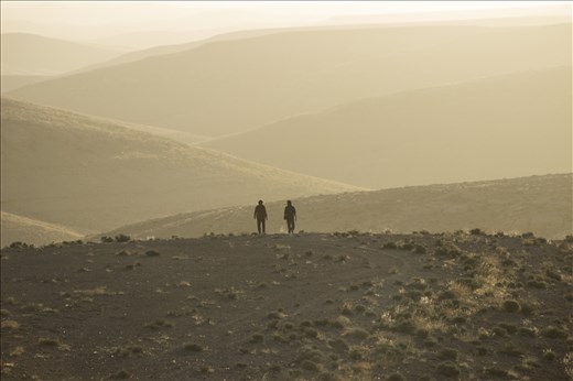 Two friends wandering far away