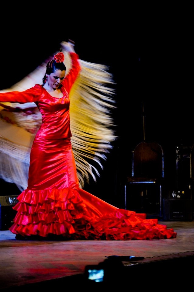 A flamenco dancer on one of the stages in Cairo 
