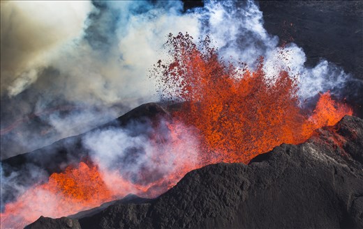 Hot As Hell - I was fortunate enough to witness the creation of a brand new landscape through the erupting Holuhraun lava fields. This landscape had been changing on a hourly basis and this was very apparent when I able to capture this fleeting moment and compare it to what it looked like prior and after I captured it. 