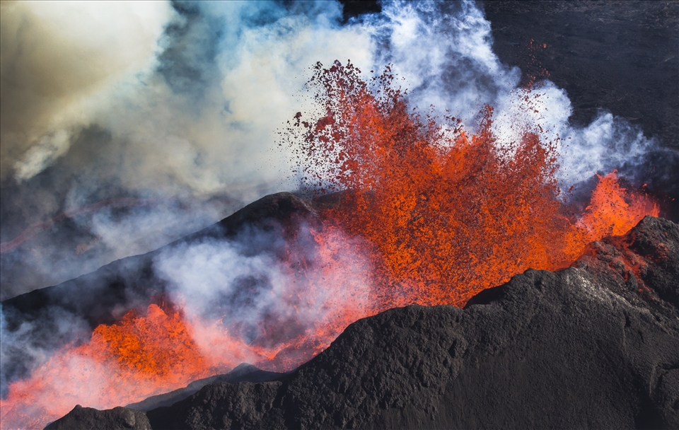Hot As Hell - I was fortunate enough to witness the creation of a brand new landscape through the erupting Holuhraun lava fields. This landscape had been changing on a hourly basis and this was very apparent when I able to capture this fleeting moment and compare it to what it looked like prior and after I captured it. 
