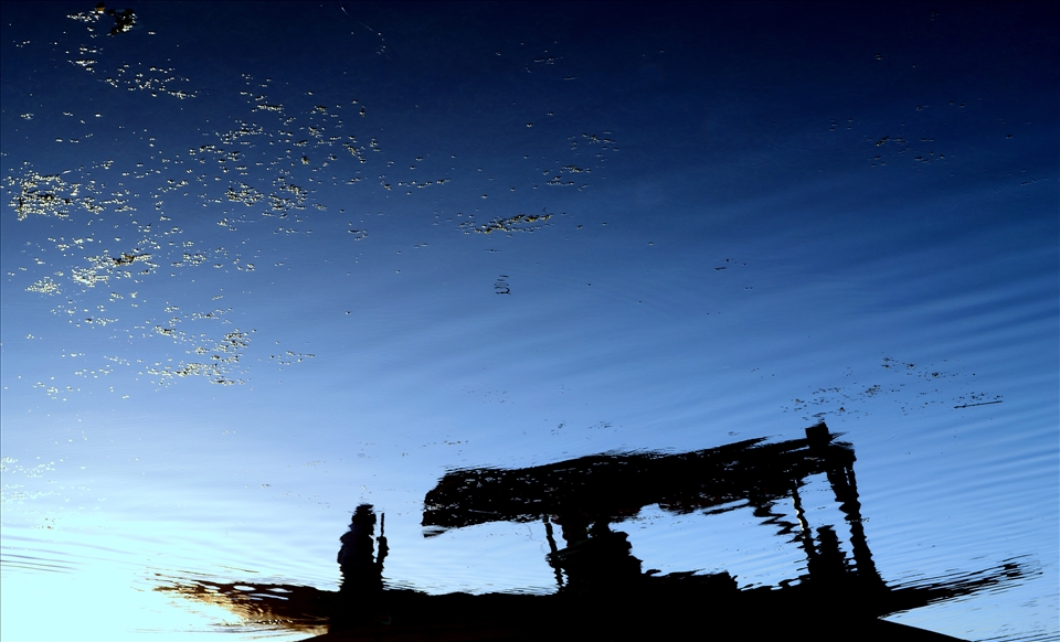 A different view of Shikara( Boat in Kashmir), a major source of daily earning for locals working on dal lake.