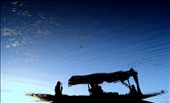 A different view of Shikara( Boat in Kashmir), a major source of daily earning for locals working on dal lake.: by abhinavdubey77, Views[415]