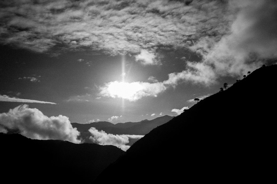 Sunrise in Buscalan a small town in Tinglayan Kalinga north of Philippines