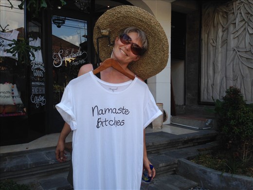 After a few classes at the world famous Yoga Barn Penny copt  an attitude.