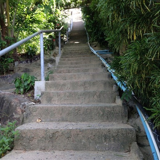 This x 15 to get to viewpoint/ tsunami evacuation area